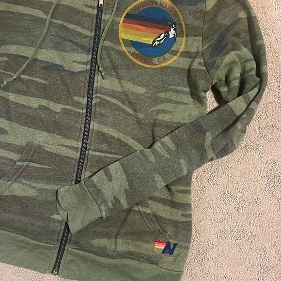 Women’s Aviator Nation size medium camouflage sweatshirt. Great condition! - Picture 4 of 6